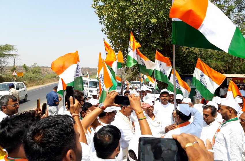 કોંગ્રેસની આઝાદી ગૌરવ યાત્રા સાબરકાંઠા આવી પહોંચી