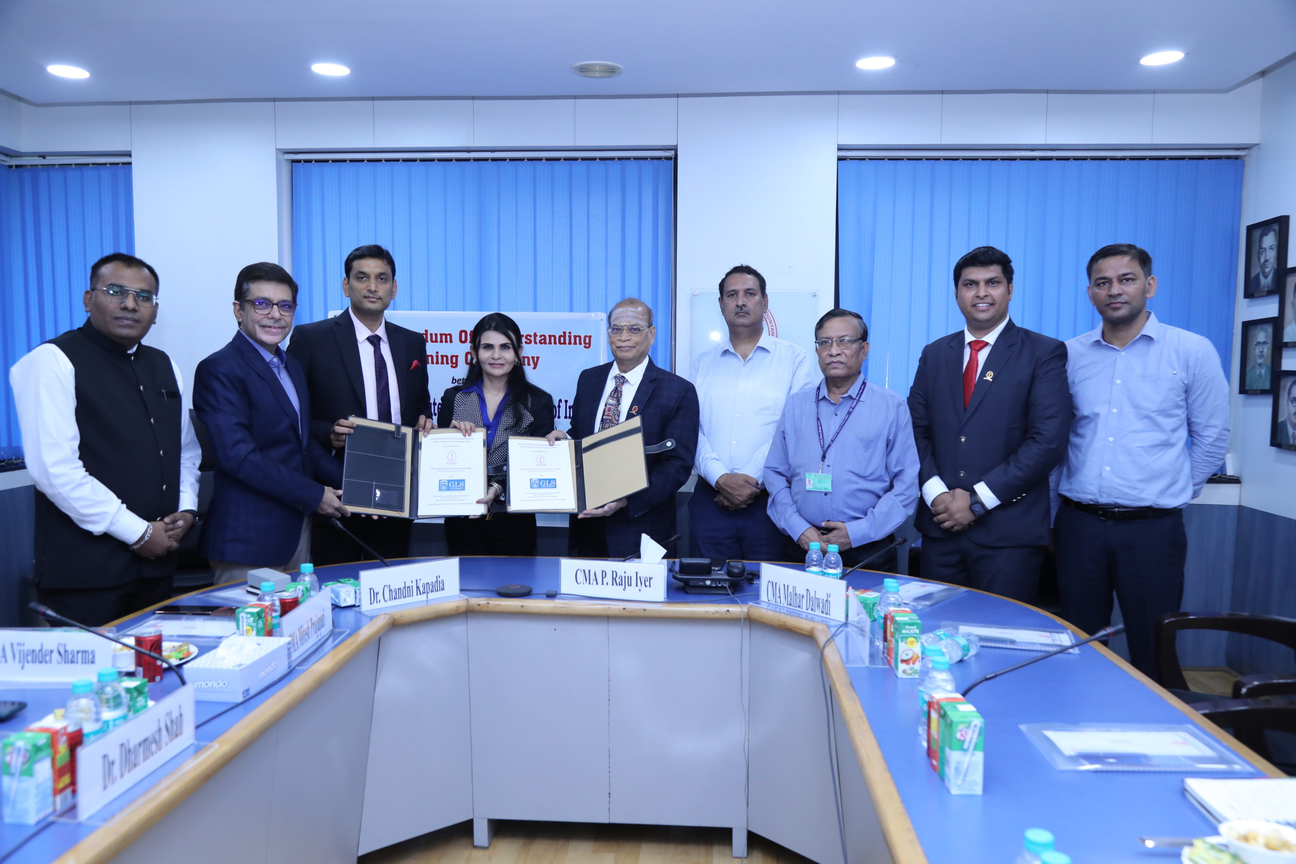 ICAI અને GLS Universityનો MOU કાર્યક્રમ દિલ્હીમાં આયોજિત થયો