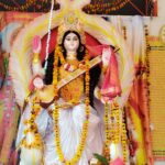 Noida: Saraswati Pooja Celebrated with Grandiose in Noida, Children Steal Hearts with Dance Performance