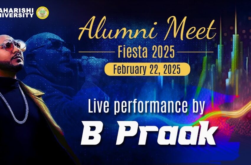“2025 Powerful Moments from B Praak’s Inspiring Visit to Maharishi University, Noida”