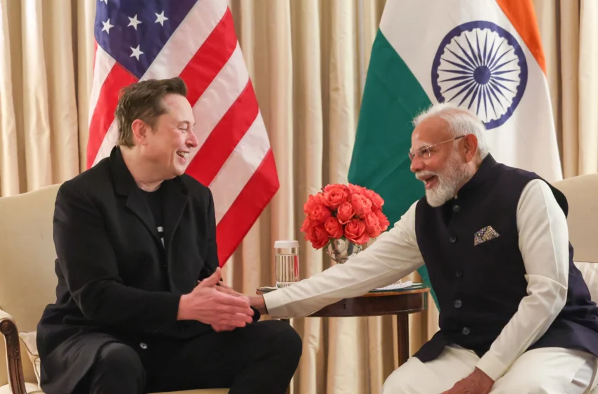 Elon Musk-PM Modi 