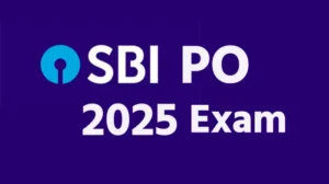 SBI PO 2025 exam