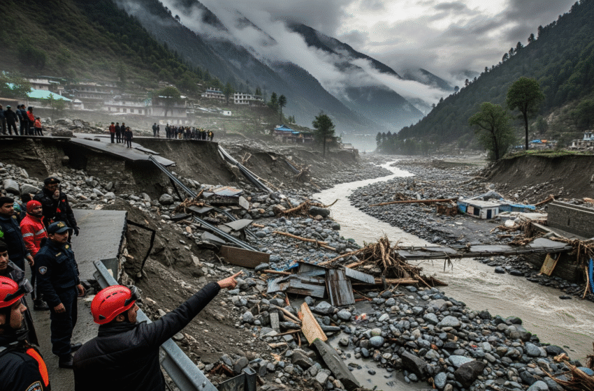 Uttarkashi Cloudburst : उत्तरकाशी में बादल फटने और अचानक बाढ़, एक विनाशकारी प्राकृतिक आपदा