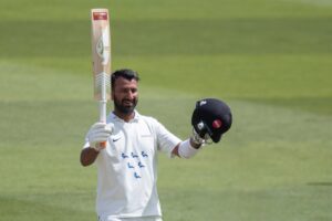 Cheteshwar Pujara, as he announced his retirement from all forms of the game.