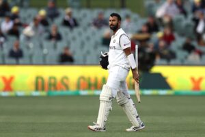 Cheteshwar Pujara, as he announced his retirement from all forms of the game.