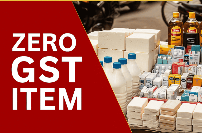 Zero GST Item