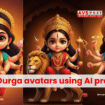 Cute Durga avatars using AI prompts