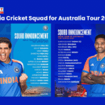 India Cricket Squad for Australia Tour 2025