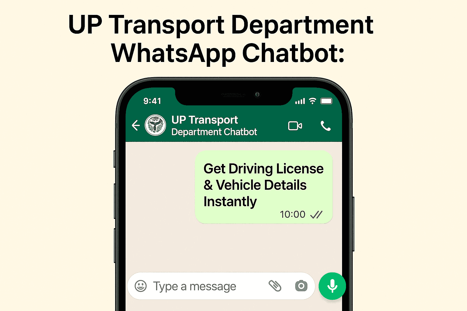 UP Transport Department WhatsApp Chatbot