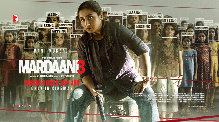 Mardaani 3 Movie : Rani Mukerji’s Fiercest Chapter as Shivani Shivaji Roy Hits Theaters Soon