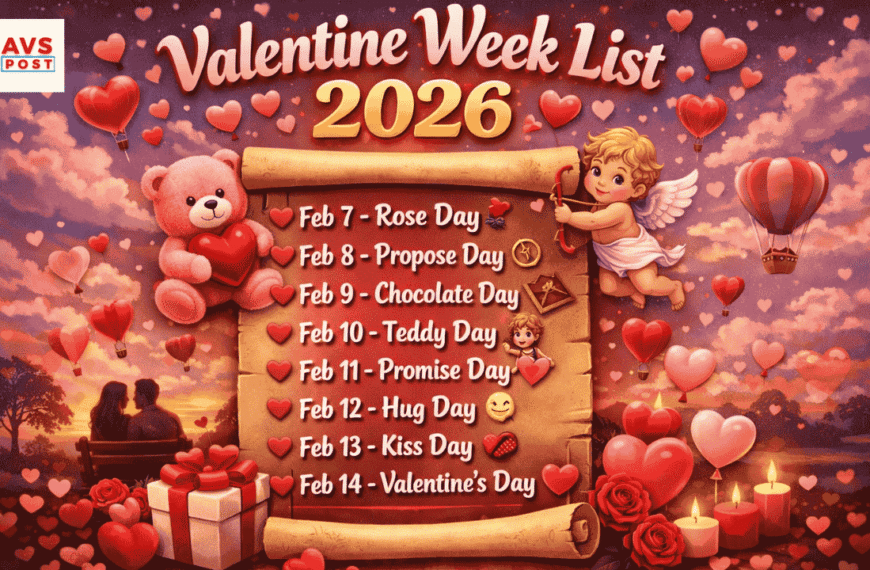 Valentine Week List 2026