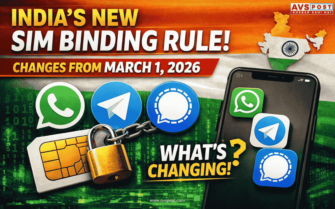 India’s New SIM Binding Rule : What Changes for WhatsApp, Telegram, and Signal Users Starting March 1, 2026