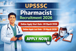UPSSSC Pharmacist Recruitment 2026 