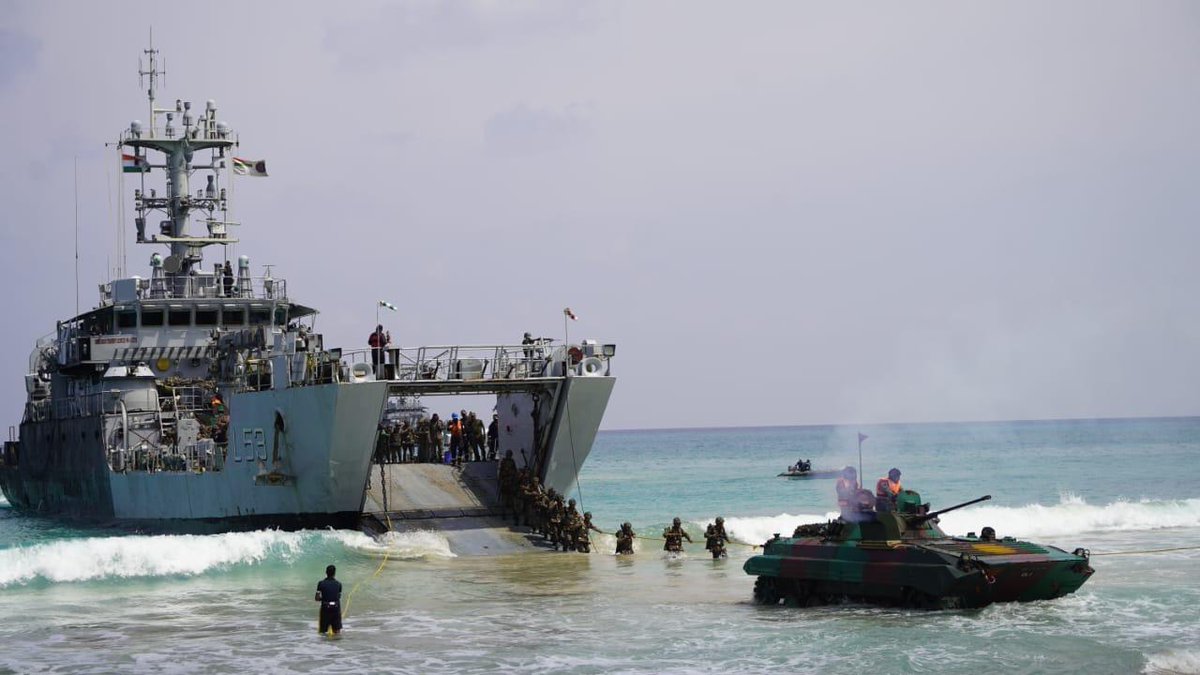 India conducts Major Tri- forces Defence Exercise :“ Dweep Shakti “