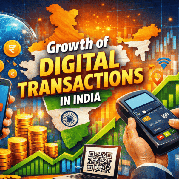 Growth of Digital Transactions In India : Cashless India A Growing Trend