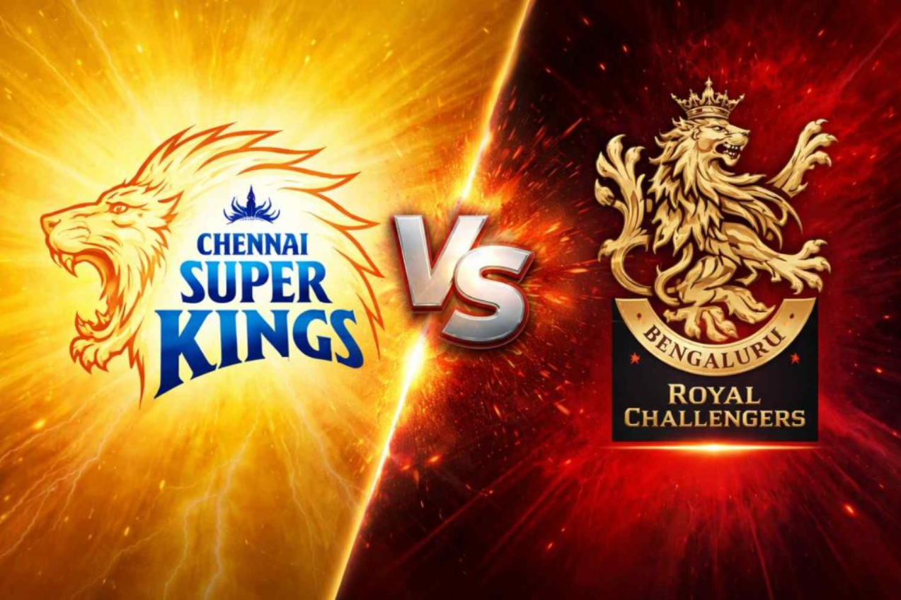 RCB vs CSK IPL 2026 : Defending Champions RCB Host Struggling CSK in High-Voltage Southern Derby at Chinnaswamy
