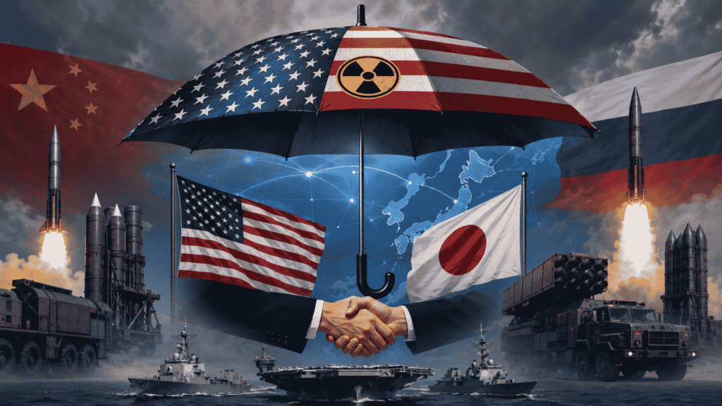 Nuclear Umbrella : चीन-रूस के बढ़ते खतरे के बीच अमेरिका-जापान ने मजबूत किया न्यूक्लियर अंब्रेला, जानिए क्या है नई रणनीति