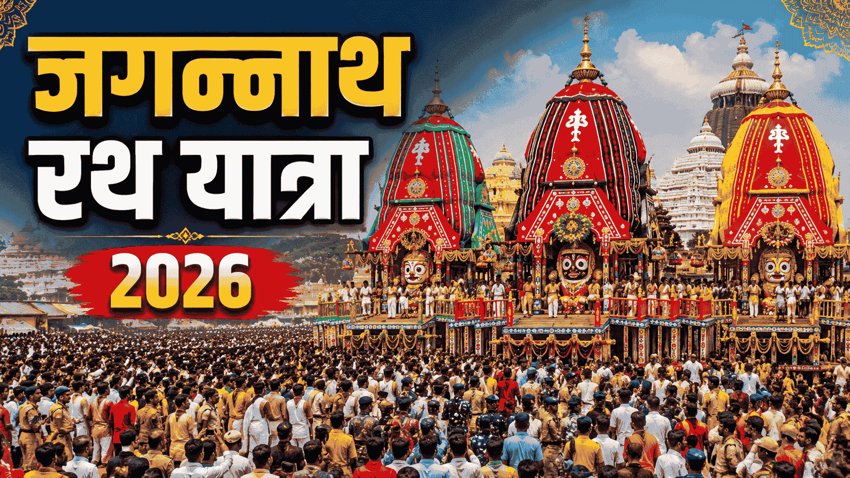 Jagannath Rath Yatra 2026 : तिथि, महत्व, अनुष्ठान और पूरी जानकारी
