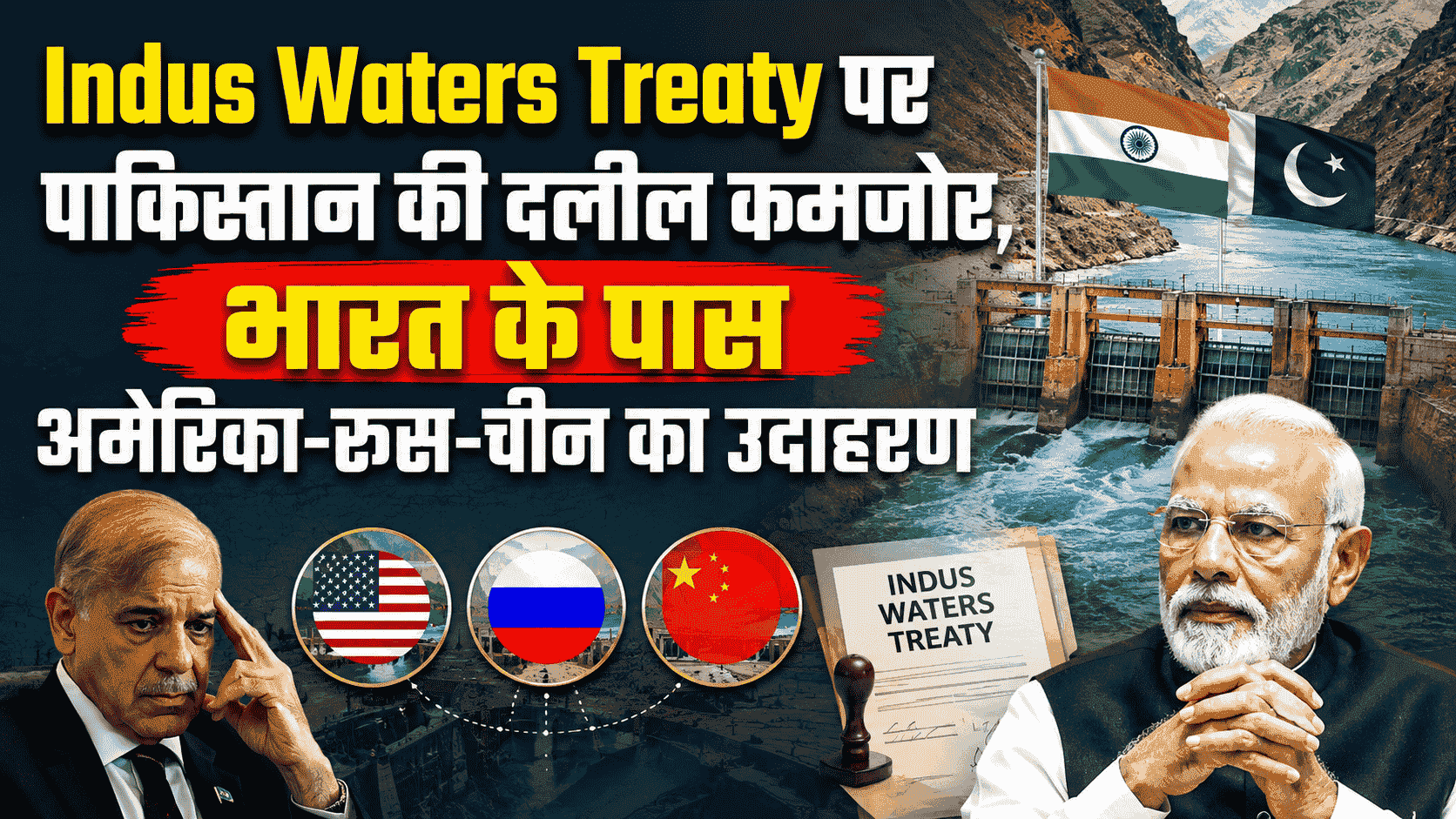 Indus Waters Treaty पर पाकिस्तान की दलील कमजोर, भारत के पास अमेरिका-रूस-चीन का उदाहरण