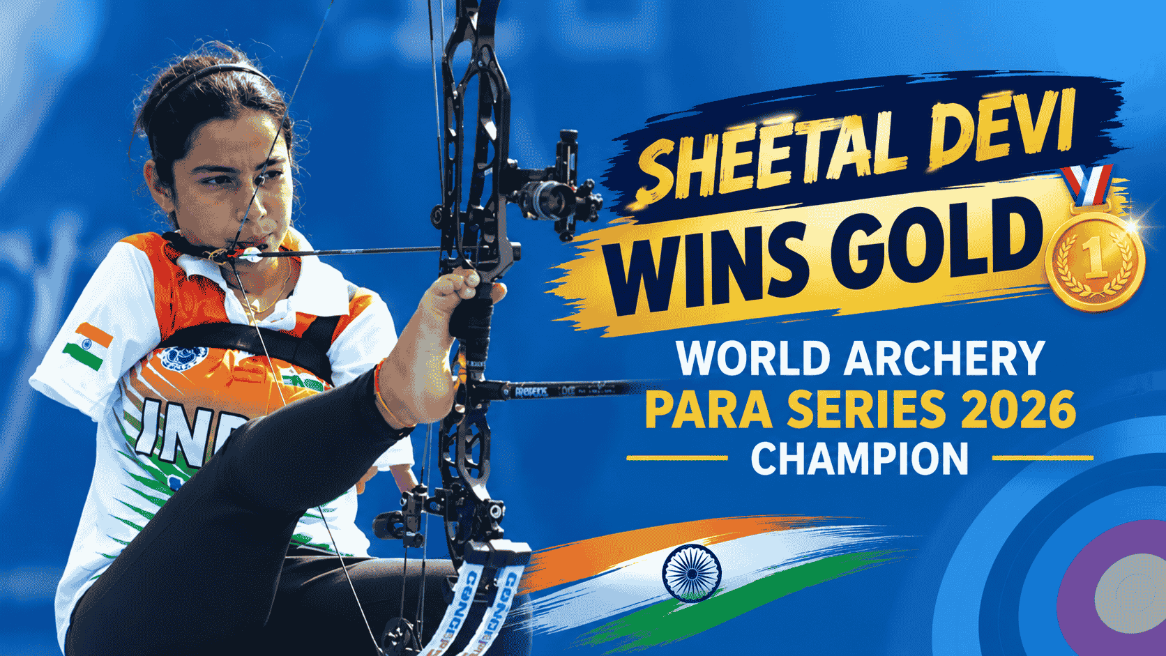 Sheetal Devi Wins Gold : World Archery Para Series 2026 Champion in Dramatic Shoot-Off