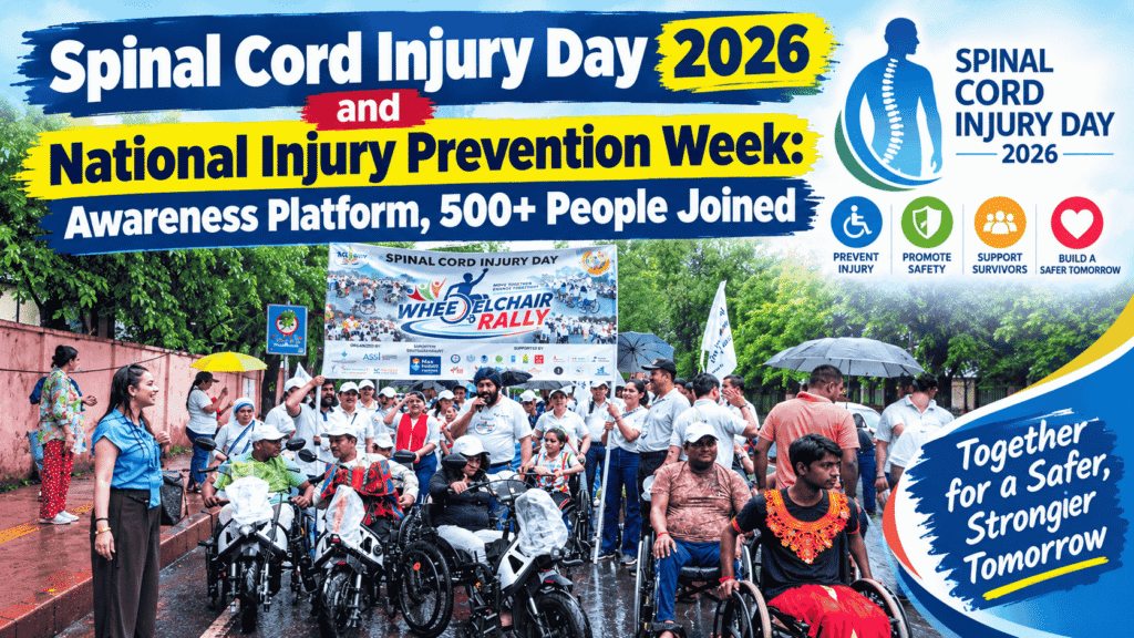 Spinal Cord Injury Day 2026 and National Injury Prevention Week : A Platform for Awareness, Over 500 People Participated