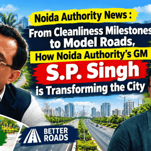 Noida Authority News : From Cleanliness Milestones to Model Roads, How Noida Authority’s GM S.P. Singh is Transforming the City