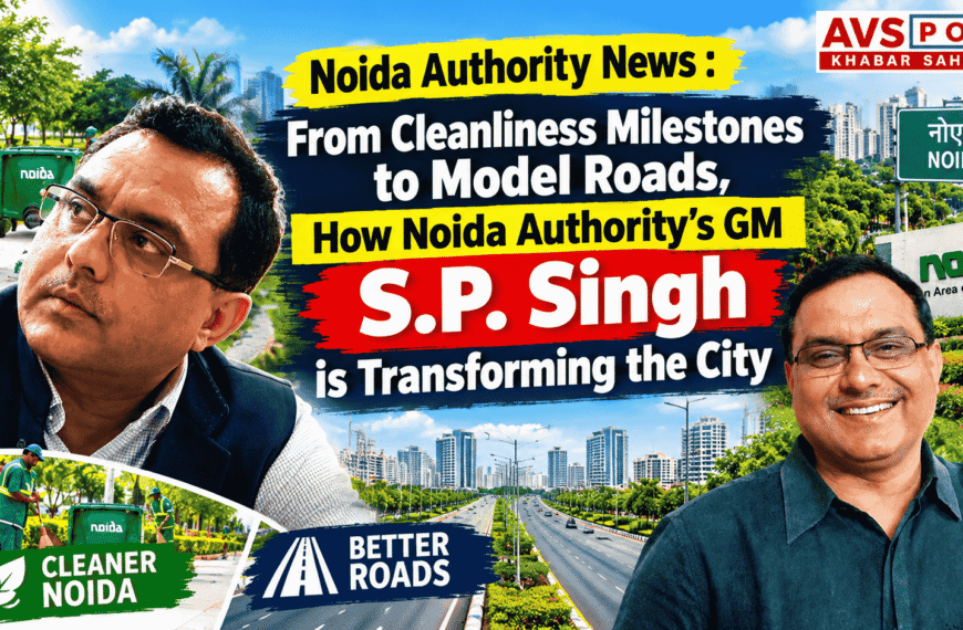 Noida Authority News : From Cleanliness Milestones to Model Roads, How Noida Authority’s GM S.P. Singh is Transforming the City